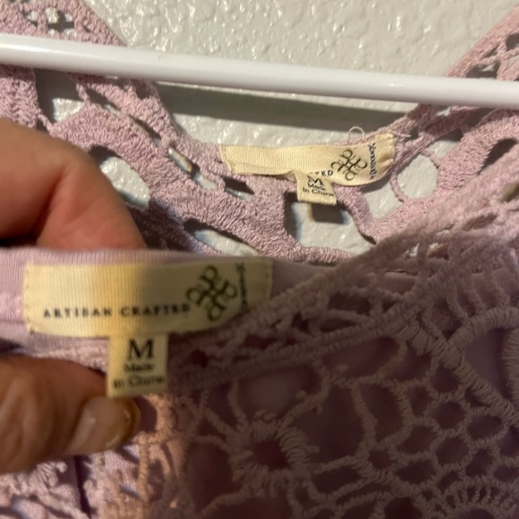 Boho style lace top women’s medium - Picture 2 of 3